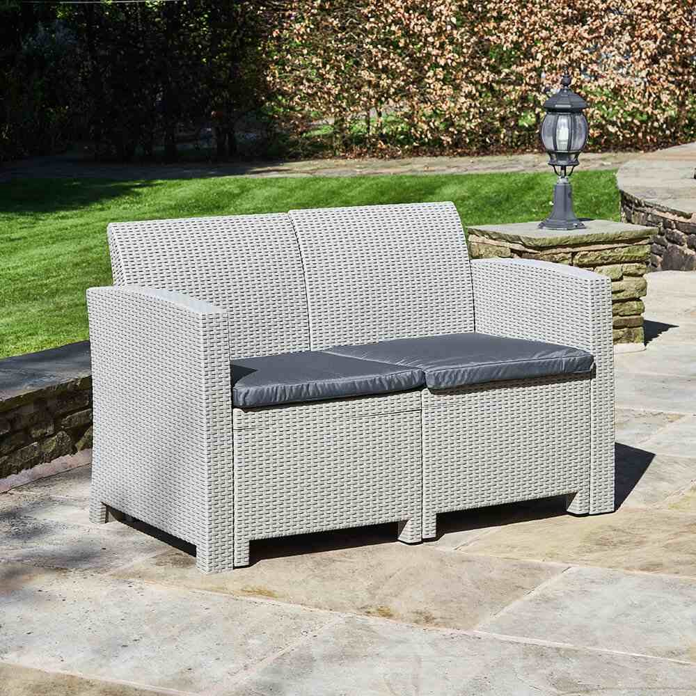 Marbella 2 Seater Rattan Sofa Garden Furniture