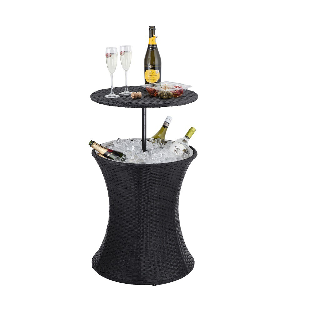 2-in-1 Rattan Ice Cooler & Table | Furniture | Trueshopping